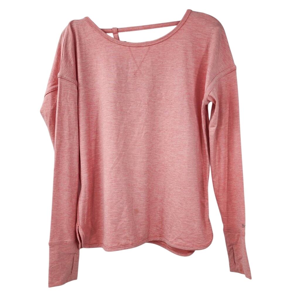 DSG Pink Long Sleeve Shirt with Thumb Holes Womens Size Small S